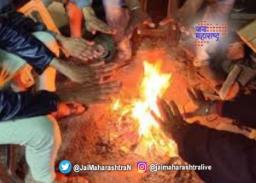 धुळ्यातील तापमानाचा पारा घसरला