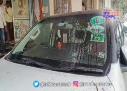 राजेश टोपेंच्या गाडीवर दगडफेक