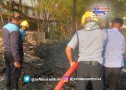 पुण्यातील सिंहगड महाविद्यालय परिसरात आग  