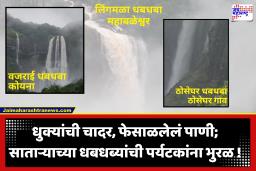 Satara Waterfalls : साताऱ्यातील धबधब्यांचा मनमोहक नजारा; निसर्गाचा आनंद लुटण्यासाठी पर्यटकांची तोबा गर्दी
