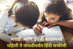 फडणवीस सरकारचा मोठा निर्णय! मराठी आणि इंग्रजी शाळांमध्ये पहिली ते पाचवीपर्यंत हिंदी सक्तीची
