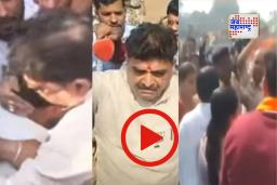 Chhatrapati Sambhajinagar BJP : मोठी बातमी! अंगावर पेट्रोल ओतलं, कराड, सावेंची गाडी रोखली; भाजप कार्यकर्ते तीव्र आक्रमक