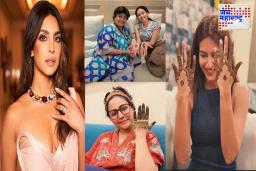 Bollywood Celebs Karwa Chauth 2025 : प्रियांका चोप्रा, क्रिती खरबंदासह ‘या’ अभिनेत्रींनी करवा चौथनिमित्त काढली हातावर मेहंदी; फोटो व्हायरल