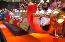 नाशकात साकारण्यात आली भवानी तलवारीची प्रतिकृती