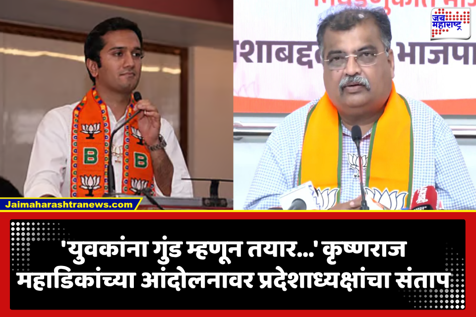 Ravindra Chavan: आंदोलन फसलं, आता प्रदेशाध्यक्षांचा दणका! कृष्णराज महाडिकांना रवींद्र चव्हाणांनी सुनावलं; ‘काल आलेला पोरगा…’