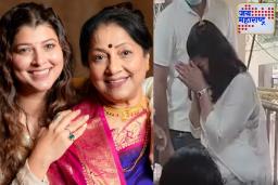 Jyoti Chandekar: आईला निरोप देताना तेजस्विनीला अश्रू अनावर; ज्योती चांदेकर अनंतात विलीन