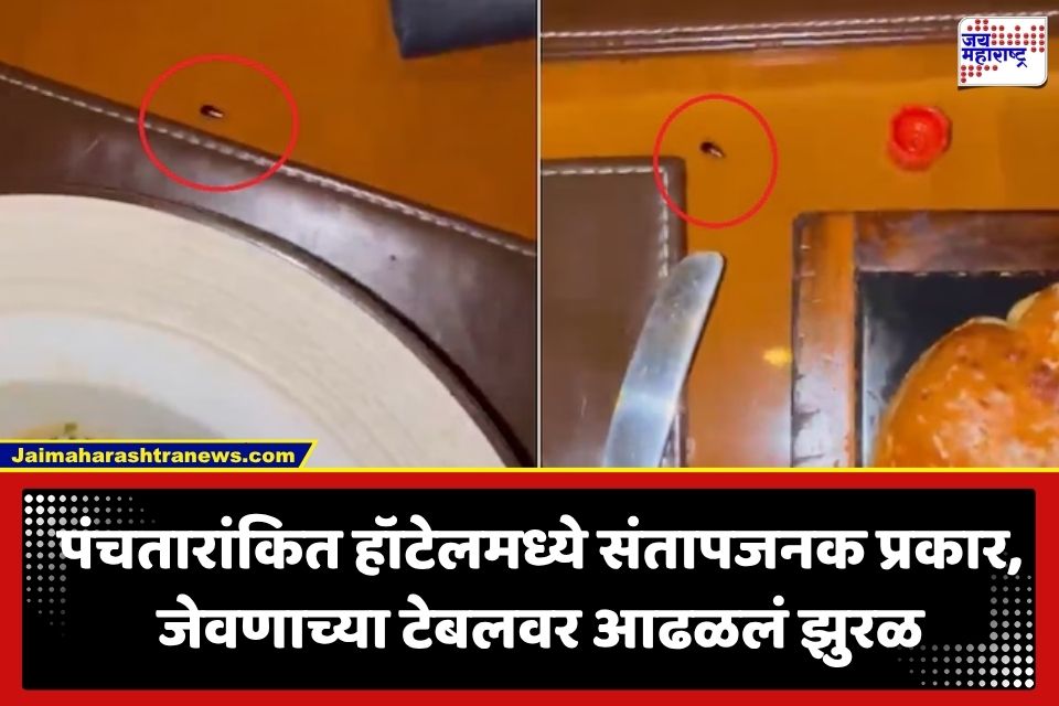 JW Marriott Hotel : मुंबईत पंचतारांकित हॉटेलमध्ये जेवणाच्या टेबलावर आढळलं झुरळ; डॉक्टर तज्ञांची FDA कडे तक्रार, केली ‘ही’ मागणी