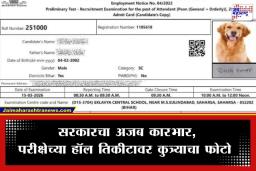 Dog Photo On Hall Ticket: हद्द झाली! उमेदवाराच्या हॉल तिकीटावर चक्क कुत्र्याचा फोटो; प्रशासनाचा भोंगळ कारभार उघड