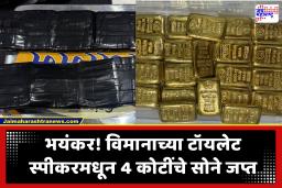 Ahmedabad Airport : अहमदाबाद विमानतळावर DRI ची मोठी कारवाई; दुबईहून आलेल्या विमानाच्या शौचालयातून 4 कोटींचे सोने जप्त