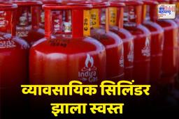 19 किलोचा व्यावसायिक एलपीजी गॅस सिलेंडर दर घटले