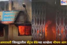 Fire at Central Bank Branch In Amravati: अमरावती जिल्ह्यातील सेंट्रल बँकेच्या शाखेला भीषण आग; पैशांसह सर्व काही जळून खाक
