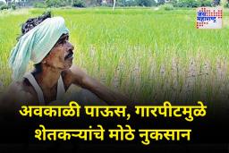 जळगावात अवकाळी पावसाचा कहर; गारपिटीमुळे शेतमालाचे मोठे नुकसान