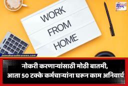 Work From Home : सरकारचा मास्टर प्लॅन; नोकरदारांना 50 टक्के वर्क-फ्रॉम-होमसह दिले ‘हे’ महत्त्वाचे आदेश