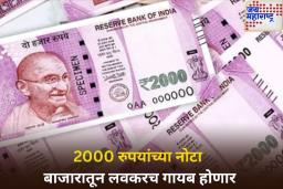 मोठी बातमी! 2000 रुपयांच्या नोटा बाजारातून लवकरच गायब होणार; RBI गव्हर्नरने दिले ‘हे’ संकेत