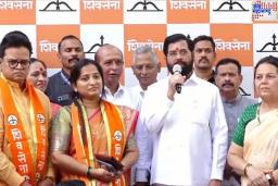 उद्धव ठाकरेंना मोठा धक्का! पक्षाच्या प्रवक्त्या संजना घाडी आणि त्यांचे पती संजय घाडी यांचा शिंदे गट शिवसेनेत प्रवेश