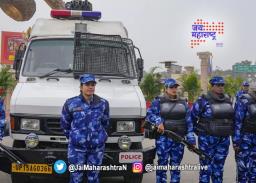 अयोध्येच्या सीमेवर कडेकोट पोलीस बंदोबस्त
