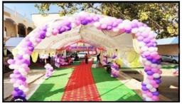 सजवली मतदान केंद्र