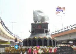 औरंगाबादमध्ये छत्रपती शिवाजी महाराज यांच्या पुतळ्याचे शुक्रवारी रात्री अनावरण
