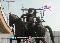 औरंगाबादमध्ये छत्रपती शिवाजी महाराजांचा पुतळा दाखल