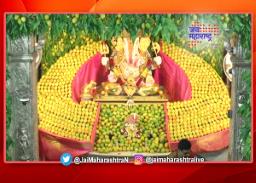 दगडूशेठ मंदिरात आंब्याची आरास