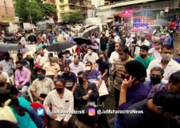 नांदिवली भागातील बाधित नागरिकांचं ठिय्या आंदोलन