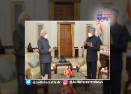 पंतप्रधान नरेंद्र मोदींनी घेतली राष्ट्रपतींची भेट