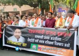मलिकांच्या राजीनाम्यासाठी भाजप आक्रमक