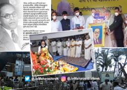 मुंबईतील दादरच्या चैत्यभूमीवर भीमसागर उसळला…