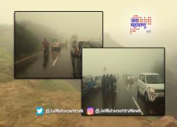 लोणावळ्यात पसरली धुक्याची चादर