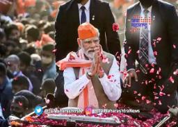 वाराणसीत पंतप्रधान नरेंद्र मोदींचा ‘रोड शो’