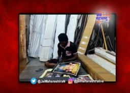 संत आणि देवांच्या प्रतिमा बनविण्याचे काम जोरात