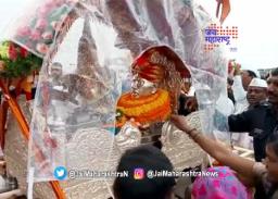 हिंगोलीत संत गजानन महाराजांची पालखी दाखल